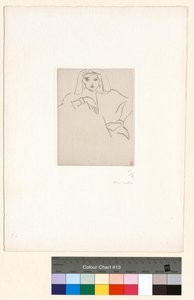 Young Woman Leaning, Veil on Her Head by Henri Matisse