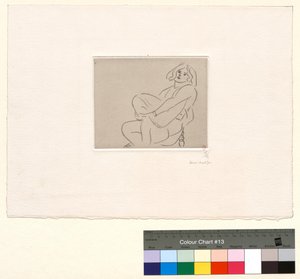Young Woman Embracing Her Left Knee by Henri Matisse