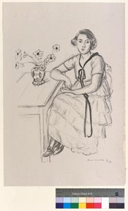 The Yellow Dress with Black Ribbon by Henri Matisse