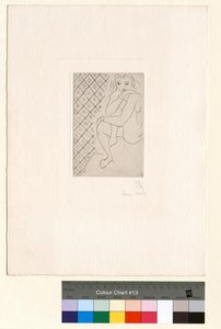 Seated Nude, Starry Checkered Background by Henri Matisse