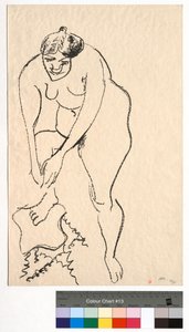 Nude with Right Foot on a Stool by Henri Matisse
