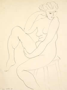 Nude Seated on a Stool by Henri Matisse
