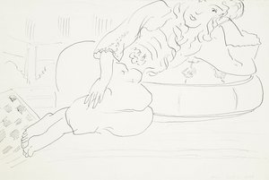 Odalisque Checkerboard, Cushion by Henri Matisse