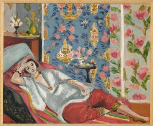 Odalisque with red trousers