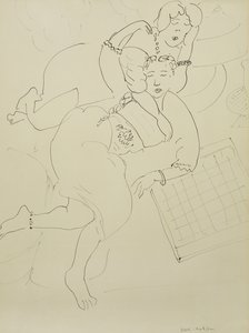 Odalisques with Checkerboard, c.1928 by Henri Matisse