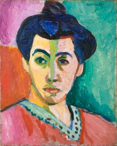 Portrait of Madame Matisse. The Green Line by Henri Matisse