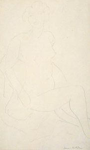 Seated Female Model, Facing Right by Henri Matisse
