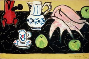 Still Life with a Seashell on Black Marble by Henri Matisse