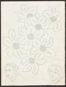 The Flowers, Plate Six from Poesies de Mallarmé by Henri Matisse