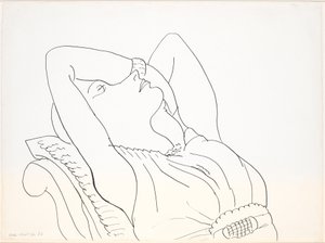 Reclining Woman with Arms Overhead, Half Figure by Henri Matisse