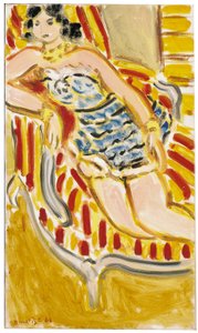 Young Woman on a Sofa by Henri Matisse