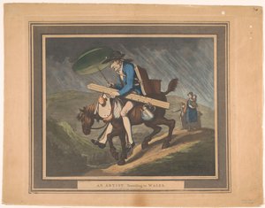 An Artist Travelling in Wales by Henri Merke