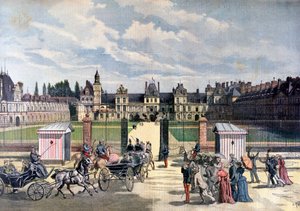 Arrival of the President of the Republic, Château de Fontainebleau, 1892 by Henri Meyer