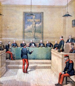 Captain Dreyfus before the court martial by Henri Meyer
