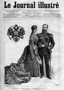 Emperor Alexander III of Russia (1845-1894) and Empress Dagmar of Denmark (1847-1928) (cover page of 