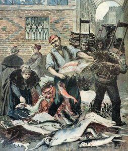 Fish Market in Paris by Henri Meyer