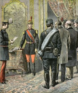 King Alexander I takes power in Serbia by Henri Meyer