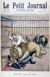 Lion Attack, 1895 by Henri Meyer