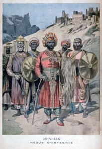 Menelik II of Abyssinia, 1895 by Henri Meyer