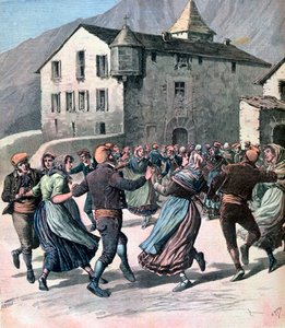 The Farandole, Andorra by Henri Meyer