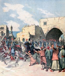 The French consul arrives in Bethlehem during Christmas festivities, 1892