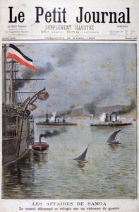 The German Consul Seeks Refuge on a German War Ship, 1899