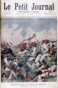 The capture of a Hova camp, Madagascar by Henri Meyer