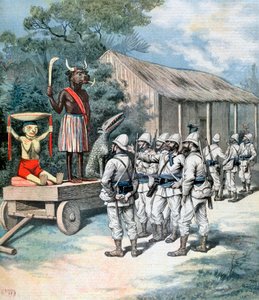 The Idol of War, Kana, Dahomey, Africa, 1892 by Henri Meyer