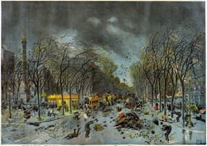 Tornado, Place du Chatelet, Paris by Henri Meyer
