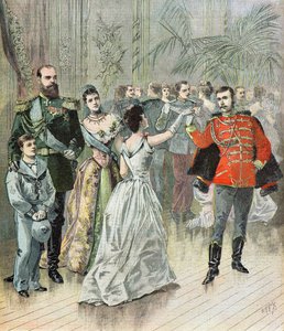 Tsar Alexander III and His Family by Henri Meyer