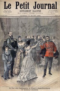 Tsar Alexander III at the Ambassador of France The Count of Montebello in St. Petersburg in 1893. Honor