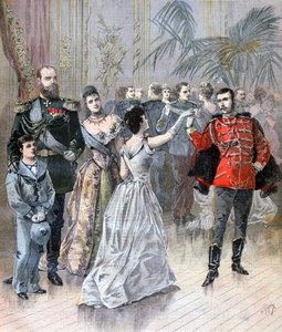 Tsar Alexander III of Russia and the French ambassador in St Petersburg
