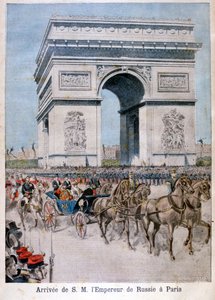 Tsar Nicholas II arrives in Paris by Henri Meyer