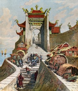 View of the Shanghai Gate by Henri Meyer
