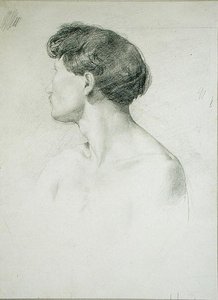 Man in Profile by Henri Michel Antoine Chapu