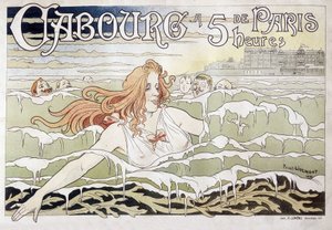 Cabourg at 5 Hours from Paris - Advertising Poster by Henri Henri Antoine Théodore Livemont