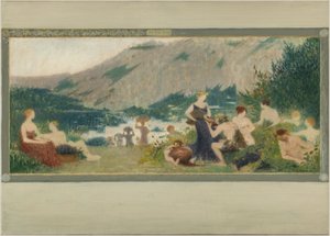 Sketch for Bagnolet Town Hall: Autumn by Henri Rachou