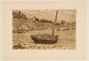 Boat by the Water, Loguivy? by Henri Rivière