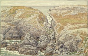 Cliffs at Belle-Isle-en-Mer by Henri Rivière