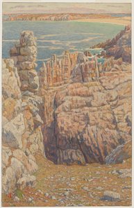 Cliffs of Camaret by Henri Rivière