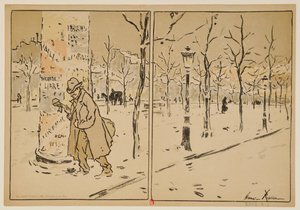 Paris in Winter: Program for the Théâtre Libre, Season 1889-1890 by Henri Rivière