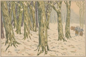 The Woods, Winter by Henri Rivière