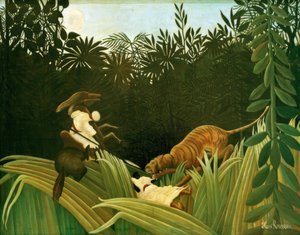 Scouts Attacked by a Tiger by Henri Rousseau