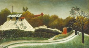 Sawmill, Outskirts of Paris by Henri Rousseau