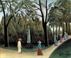 The Luxembourg Gardens, Monument to Chopin by Henri Rousseau