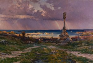 After the Storm at Portrieux by Henri Saintin