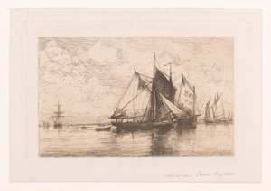 Fishing Boats on Calm Sea