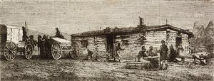 Transcontinental Stagecoach Station in the Utah Desert, from 