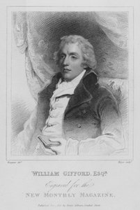 William Gifford, English Satirical Poet, Critic and Editor of the Quarterly Review