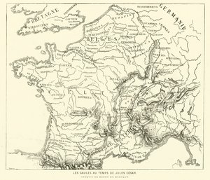 Lands of the Gauls During the Time of Julius Caesar by Henri de (after) Montaut
